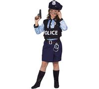 Ciao Poliziotta Special Police Costume Bambina, Bleu, 7-9 Ans Unisex Kids