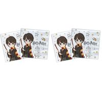 Ciao- Serviettes en Papier compostables Harry Potter (33 x 33 cm, Double Voile), 20 pièces, 24041, Multicolore (Lot de 2)