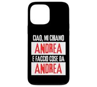 Ciao Sono Andrea Faccio Cose Da Andrea Personalizzato Coque pour iPhone 13 Pro Max