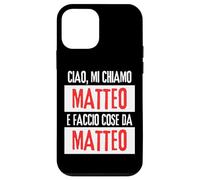 Ciao Sono Matteo Faccio Cose Da Matteo Personalizzato Coque pour iPhone 12 Mini