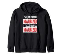 Ciao Sono Maurizio Faccio Cose Da Maurizio Personalizzato Sweat à Capuche