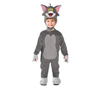 Ciao Tom chat costume grenouillère peluche déguisement original Tom & Jerry (Taille 2-3 ans), Gris