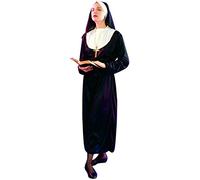 Ciao Travestimento Nun Suora Costume femme adulte, Uni, 62005, Noir, 40-42