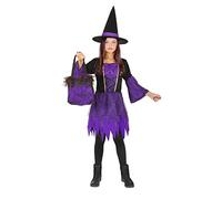 Ciao Travestimento sorcière Costume déguisement enfant, girls, 28030.5-7, aubergine, 5-7 ans