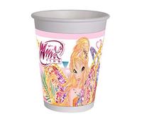 Ciao - Verres en plastique Winx Tynix (200 ml), 8 pièces, multicolore, 23199