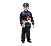 Ciao- Vigile Costume travestimento Bambino (Taglia 4-6 Anni) Enfant, Garçon, 10830.4-6, Bleu