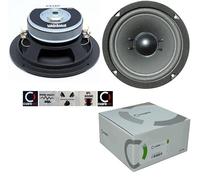 CIARE CS160 subwoofer 40 + 40 watt rms 120 + 120 watt max de 6,5" 16,50 cm 165 mm sub woofer dvc double bobine 4 + 4 ohm excellent pour portes portier voiture