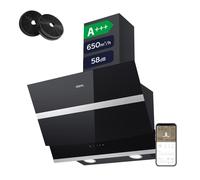 CIARRA A+++ 650 m³/h Hotte aspirante 60 cm WIFI + APP & Touch Control Booster VM6736NB