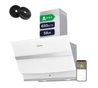 CIARRA A+++ 650 m³/h Hotte aspirante 60 cm WIFI + APP & Touch Control Booster VM6736NW