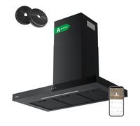 CIARRA A+++ 650 m³/h Hotte d'aspiration murale 90cm WIFI +APP & Touch Control Boost VMB9102