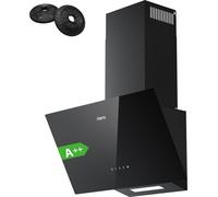 CIARRA A++ Hotte d'aspiration 60cm Hotte libre de tête 350 m³/h Hotte inclinée sans tête Montage mural Hotte d'aspiration SensorTouch VMB6750C