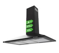 CIARRA ASB9201 Hotte Murale 90 cm Noire 370 m³/h