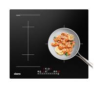 CIARRA CBBIH3BF Plaue induction 3 Foyers 6500W, Table de cuisson encastrable 60cm -Commande tactile-Fonction boost-1 zone flexible-Verrouillage Enfants-Noir