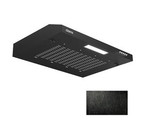 CIARRA CBCB6903 Hotte Aspirante 60cm Encastrable - Evacuation& Recyclage- Filtre Charbon CBCF001 Incluant - Hotte Casquette - LED Eclairage - Noir