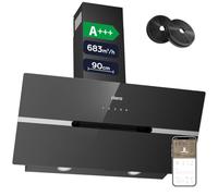 CIARRA CBCB9736F Hotte Aspirante Inclinée 90 cm 683m³/h WIFI