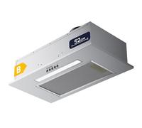 CIARRA CBCS5913D Hotte Aspirante Encastrable 52 cm - 300 m³/h - Acier Inoxydable - 3 Vitesses - Économie d'Espace - Filtre à Charbon CBCF005 NON Inclus - Argenté