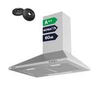 CIARRA CBCS6201 Hotte Aspirante 60 cm Classe A++ Murale Inox