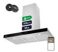 Ciarra CBCS9102 Hotte Aspirante 90cm 709m³/h Inox WiFi
