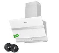 CIARRA Hotte Inclinée 60cm Wi-Fi Connecté Booster 4 Vitesses 650 m3/h Classe A+++ Hotte Touche Tactile Blanc