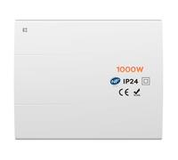 CIARRA CBHT10E Radiateur Electrique 1000W Chauffage Électrique Mural | Intelligent avec PID & Programmation Hebdo, IP24 pour Salle de Bain ou Chambre(10-15㎡)