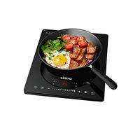 CIARRA CBTIH1 Plaque Induction Portable 2000W avec Commande Tactile - 8 Niveaux de Puissance - Minuterie et Verrouillage Enfants - Panneau en Verre Ceramique Noir