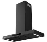 Ciarra Hotte Apisrante Murale 90cm-Class A+++ 650 m³/h-4 Vitesses et Fonction Boost-Silencieuse-Evacuation ou Recyclage-Tactile-Wi-Fi-LED Dimmable-CD9102B-P NOIR