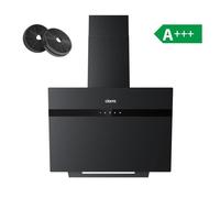 CIARRA Hotte Aspirante 60cm APP Contrôlé Tactile 650m3/h Booster Classe A+++ LED Affichage Noir