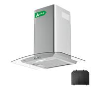 Ciarra CBCS6506B-OW Hotte Murale 60cm 650m³/h Verre Inox A++