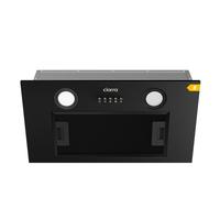 CIARRA Hotte Aspirante Encastrable 52 cm Pour Meuble, débit d'air 350 m³/h, classe énergétique B, Corps et Filtre Noirs Avec Commandes à Boutons-Poussoirs En Bronze CBCB5913A-B