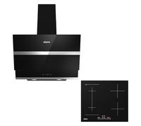 Ciarra Hotte Aspirante Inclinée ASB6736N + Table à Induction CBBIH4BF