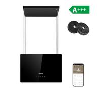 Ciarra CIARRA Hotte îlot Noire 48cm Wi-Fi Tactile