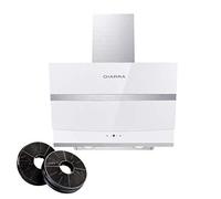 CIARRA Hotte Inclinée 60cm Wi-Fi Connecté Booster 4 Vitesses 650 m3/h Classe A+++ Hotte Touche Tactile Blanc