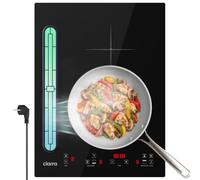 CIARRA ONE CBBEH3952-2B Plaque de cuisson avec hotte 39 cm 2 plaques 3565 W | Plaque de cuisson à induction PowerBoost Stop & Go Touch-Control CombiZone avec système Plasma intégré