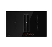 CIARRA ONE CBBEH834BBFF Plaque de cuisson à induction, intégrée, avec hotte aspirante, 80 cm, 2 zones flexibles, PerfectFry Plus CombiZone powerBoost, commande tactile AutoOn, Stop&Go 7000 W