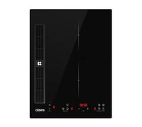 CIARRA One Plaque Induction avec Hotte Intégrée 2 Feux Système Plasma | 3200W, 505m³/h, Boost, 9 Niveaux de Puissante, 4 Vitesses, Évacuation ou Recyclage, 39cm