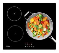 CIARRA Plaque à induction 3 foyers 59x52 cm Minuterie Auto-Arrêt Sécurité Enfant CD3BIH-F