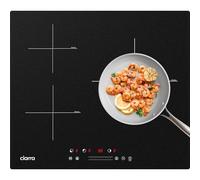 CIARRA Plaque induction 3 Feux Encastrable 60cm Fonction Boost | Puissance Limitée 2.8/3.5/6.6kW, Minuteur, Fonction Pause, Sécurité Enfant