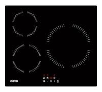 CIARRA Plaque induction 3 feux - Table de cuisson encastrable 5600w - Minuteur - Verrou de sécurité - Puissance limitée - AWBBIH3-A