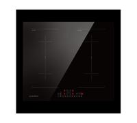 Ciarra plaque induction 4 foyers 7200w-2 zones flexible et booster - commande tactile - en verre ceramique -9 niveaux de puissance- verrouillage d'enfant - noir