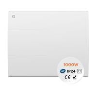 CIARRA Radiateur Électrique Fixé Inertie Sèche Céramique 1000W Chauffage Mural 4 Modes Programmes Personnalisées LCD Thermostat