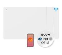 Radiateur Mural 1500W Wifi Connecté Double Cour de Chauffe IP24 Programable 10-15? CDHTD15A-W