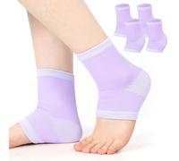 CIATBYYJ Lot de 2 paires de chevillères professionnelles pour enfant, élastiques, respirantes, unisexes, violettes, de 5 à 10 ans