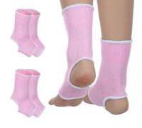 CIATBYYJ Lot de 2 paires de chevillères respirantes pour enfants, Bandes élastiques pour pieds pour chevilles entorsées, Bandage de cheville de protection pour le sport et la danse, Chaussettes de