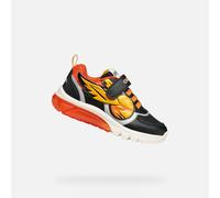 Geox Chaussures avec lumières Ciberdron pour enfants à thème Harry Potter,Noir et Orange,Fermeture à Déchirure, Noir et orange, 28 EU