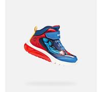 Baskets montantes enfant garcons Geox J CIBERDRON BOY SUPERMAN Bleu 30