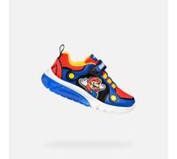 Geox Basket garçon J CIBERDRON Boy F, Royal/Red