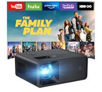 CiBest Mini Projecteur, Full HD 1080P Amélioré, Mini Projecteur de Film Portable Compatible avec iOS/Android/Windows/TV Stick/Box/USB/HDMI