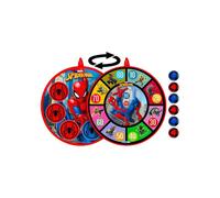 Cible à scratch double face Marvel Spider-Man 36 cm avec 6 balles multicolores