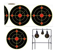 Cible Anti-éclaboussures, 1 Rouleau (100 pièces), 15 cm, Effet Jaune, Auto-adhésive, réactive, pour entraînement, Exercice, Toile de Fond, Accessoire Photo, Autocollants pour Cible, cibles Anti-éclab