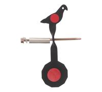 Cible D’entraînement au Tir à Montage sur Piquet, Auto-réinitialisable | Métal Noir, Usage Jardin et Pratique Sportive, Montage Rapide, Retour Réactif, Structure Robuste